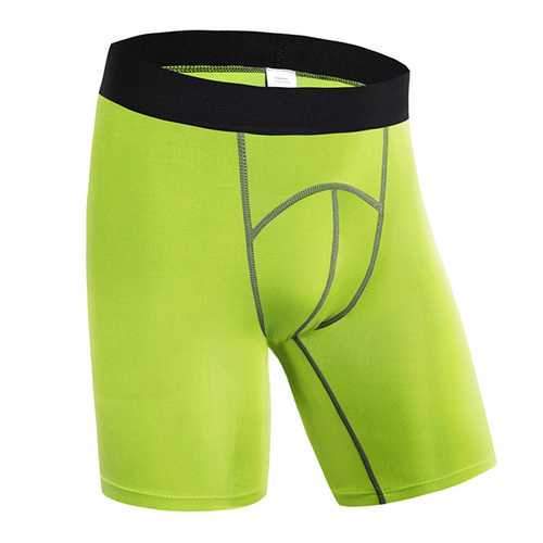 Pro Mens Sports Running Fitness Quick Drying Breathable Tight Shorts Fitness Pants
