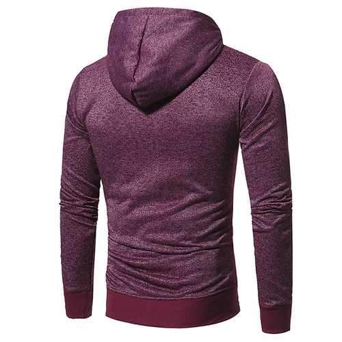Men's Casual Fashion Snowflake Cloth Slim Fit Sport Hoodies Long Sleeve Sport Zipper Sweater