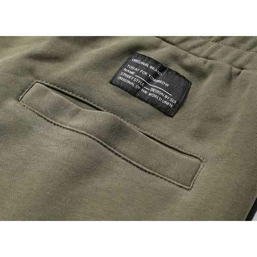 Cotton Fashion Striped Feet Pants Elastic Waist Sports Pants