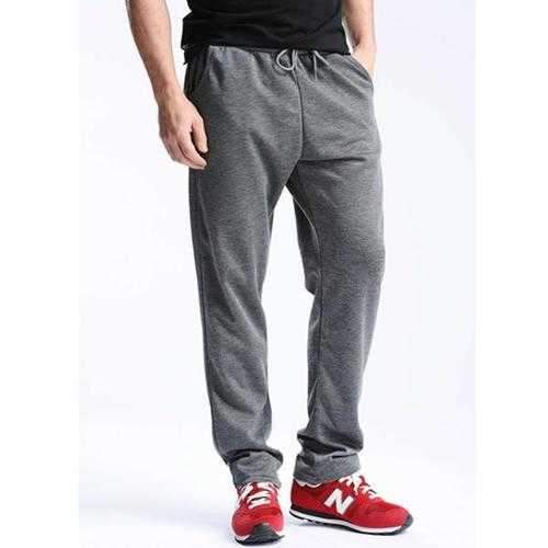 Drawstring Waistline Slim Fit Cotton Sports Pants