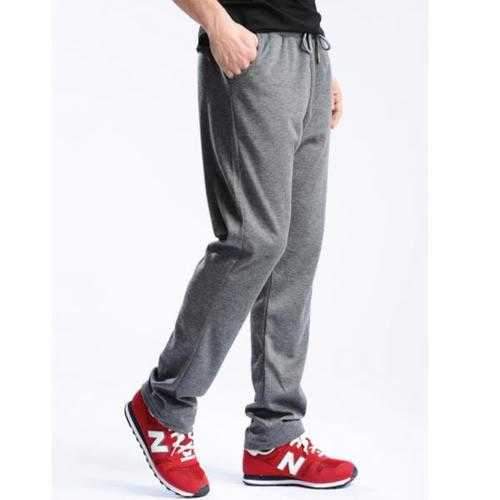 Drawstring Waistline Slim Fit Cotton Sports Pants