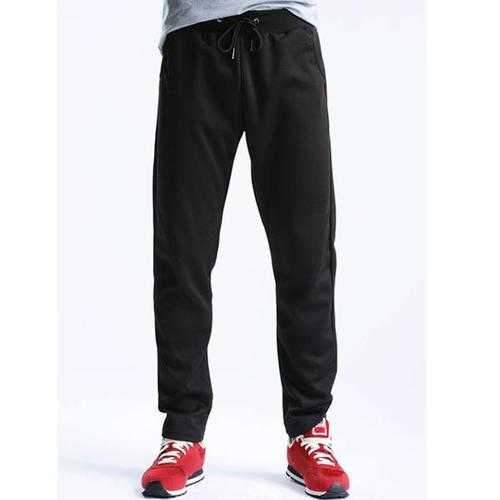 Drawstring Waistline Slim Fit Cotton Sports Pants