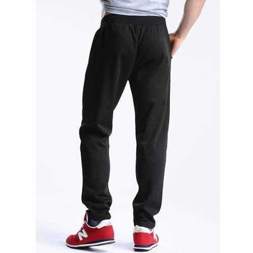 Drawstring Waistline Slim Fit Cotton Sports Pants