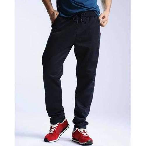 Drawstring Waistline Slim Fit Cotton Sports Pants