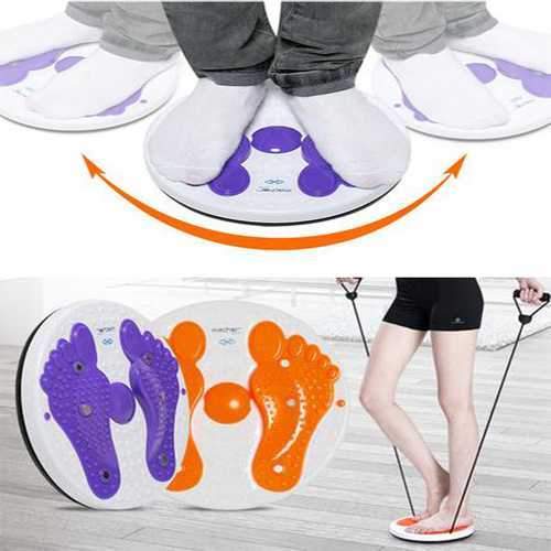 Fitness Wriggling Plate Massage Magnet Twister Plate With Pull Cord Massage Board Exercise Equipment