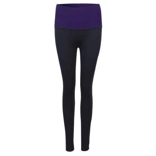 Women High Elastic Shaping Nine Pants Quick-dry Sport Leggings