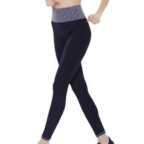 Women Sports Ninth Leggings Patchwork Quick Dry Running Yoga Fitness Pants Legging