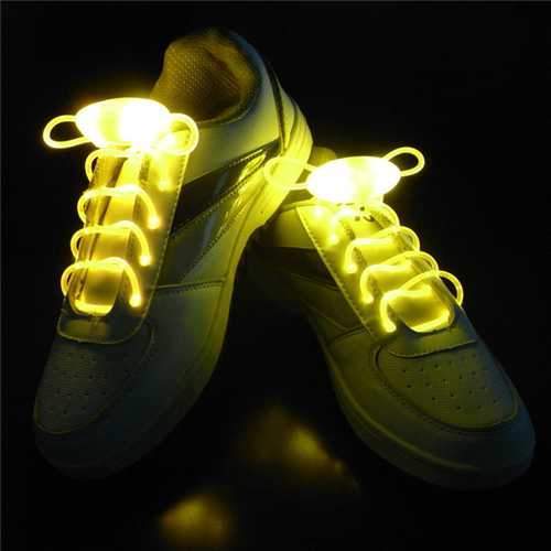 LED Shoelace Night Running Light Up Safety Shoestring Multicolor Luminous Shoelace