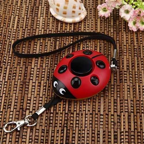 Beatles Portable Mini Speaker Defense Personal Alarm Key Chain With LED Flashlight For Women