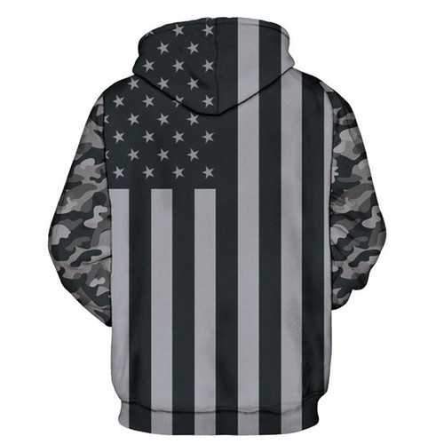 USA Flag 3D Print Hoodies Autumm Winter Fashion Casual Unisex Hooded Sweatshirts