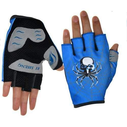 RI SHENG MTB Mountain Motocross Cycling Glove Bike Bicycle Sports Antiskid Half Finger Gloves