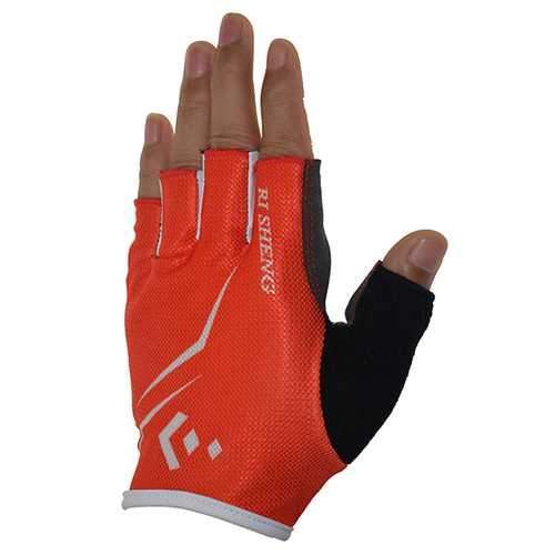 RI SHENG Breathable Cycling Glove Men Women Sports Bike Bicycle Cycling Short Half Finger Gloves