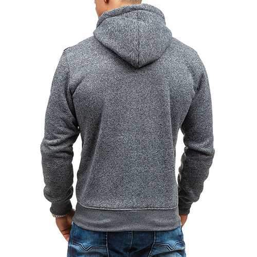 Fashion Mens Cardigan Hoodie Sweaters Casual Splicing Zipper Sport Hoodies