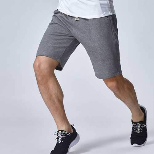 Mens Sports Running Shorts Pants Fashion Casual Soft Knee-length Shorts