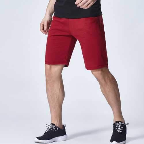 Mens Sports Running Shorts Pants Fashion Casual Soft Knee-length Shorts