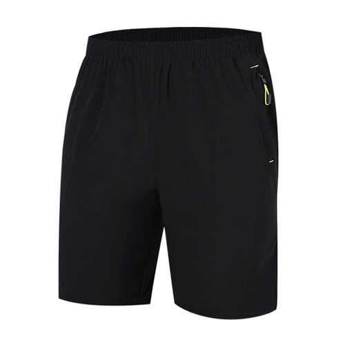 Summer Mens Running Sports Shorts Thin Breathable Quick Drying Leisure Knee-length Shorts