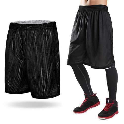 Summer Basketball Running Speed Dry Shorts Men's Double-Way Breathable Loose Beach Shorts