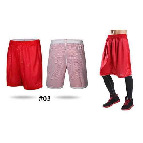 Summer Basketball Running Speed Dry Shorts Men's Double-Way Breathable Loose Beach Shorts