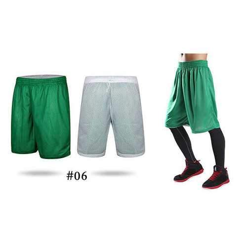 Summer Basketball Running Speed Dry Shorts Men's Double-Way Breathable Loose Beach Shorts