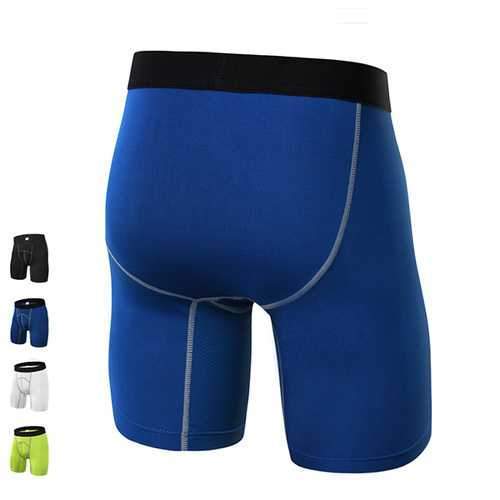 Pro Mens Sports Running Fitness Quick Drying Breathable Tight Shorts Fitness Pants