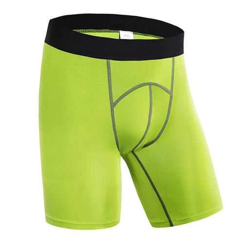 Pro Mens Sports Running Fitness Quick Drying Breathable Tight Shorts Fitness Pants