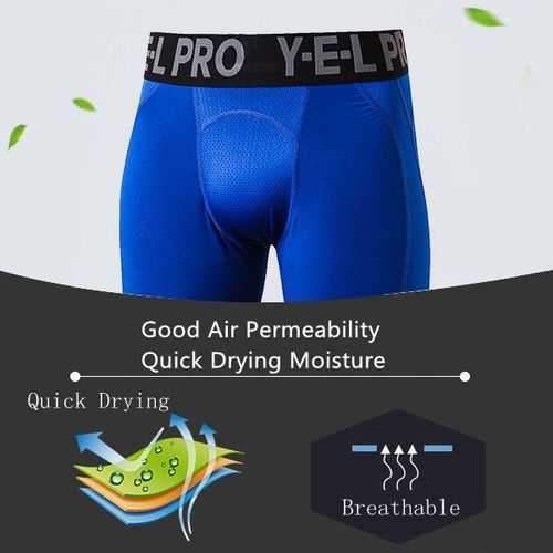 PRO Men's Sport Fitness Training Running Shorts Casual Stretch Quick Dry Breathable Shorts