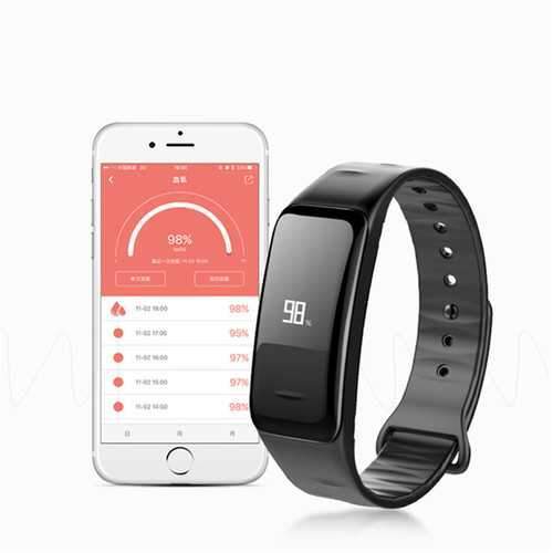 C1 Blood Pressure Oxygen Heart Rate Pedometer Smart Wrist Band Bracelet Watch for Samsung Xiaomi 6