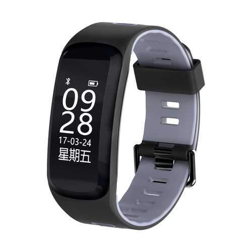 No.1 F4 Blood Pressure Heart Rate Monitor Pedometer IP68 Waterproof Smart Wristband For iOS Android