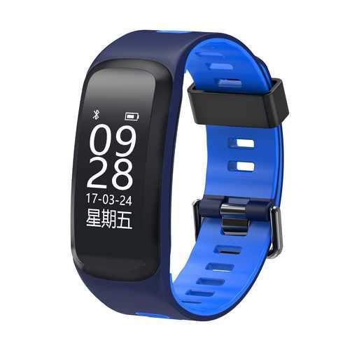 No.1 F4 Blood Pressure Heart Rate Monitor Pedometer IP68 Waterproof Smart Wristband For iOS Android