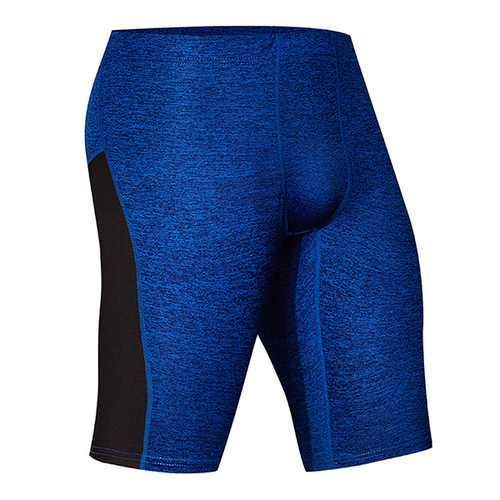 PRO Compression Flower Yarn Sports Tights Pants Men's Quick Drying Fitness Shorts