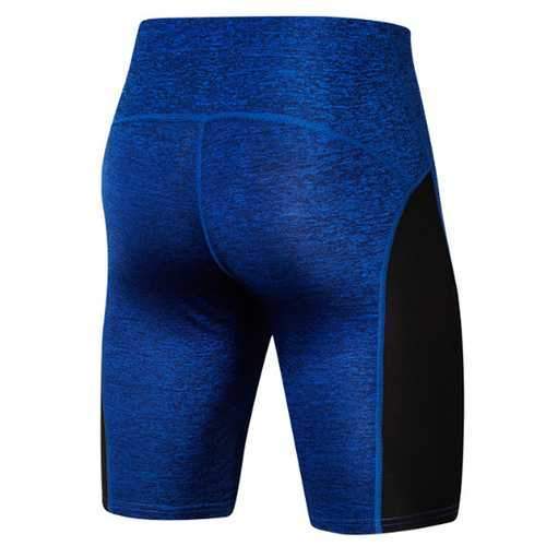 PRO Compression Flower Yarn Sports Tights Pants Men's Quick Drying Fitness Shorts