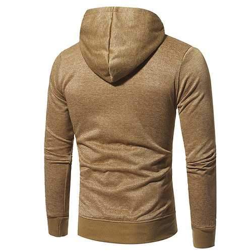 Men's Casual Fashion Snowflake Cloth Slim Fit Sport Hoodies Long Sleeve Sport Zipper Sweater