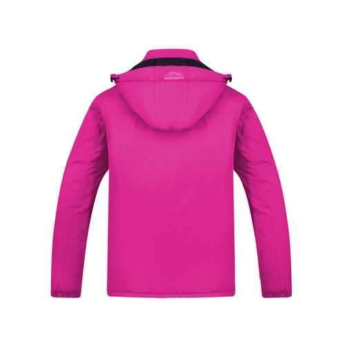 Outdoor Women Casual Thicken Waterproof Windproof Fleece Mountaineer Sport Jackets