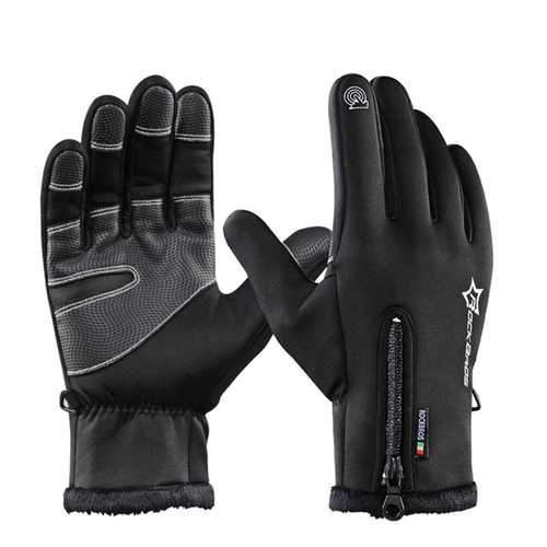 ROCKBROS Cycling Bicycle Thermal Gloves Warmproof Winter Warm Glove Antislip Waterproof Sports Glove