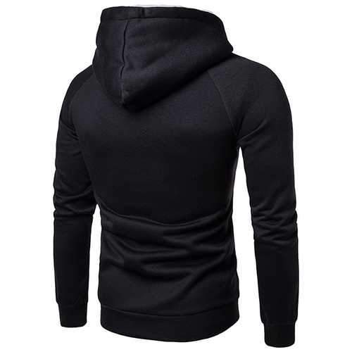 Fashion Zipper Collar Cashmere Hooded Sweater