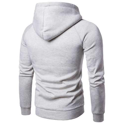 Fashion Zipper Collar Cashmere Hooded Sweater