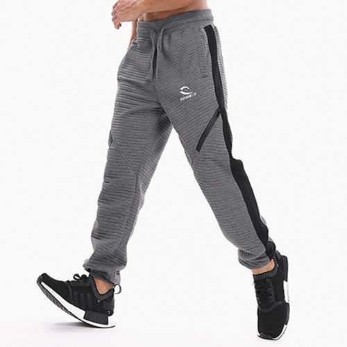 Men's Fitness Running Stitching Color Casual Sports Pants