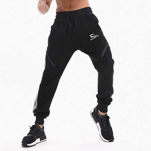 Men's Fitness Running Stitching Color Casual Sports Pants