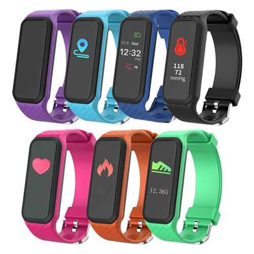 Bakeey X3 Blood Pressure Heart Rate Monitor Pedometer Fitness Tracker bluetooth Smart Wristband