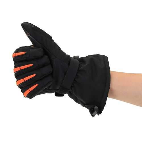 WARMSPACE Touchscreen  Temperature Adjustment 2x 5600mAh Batterie Winter Cycling Motorcycle Gloves Full Finger