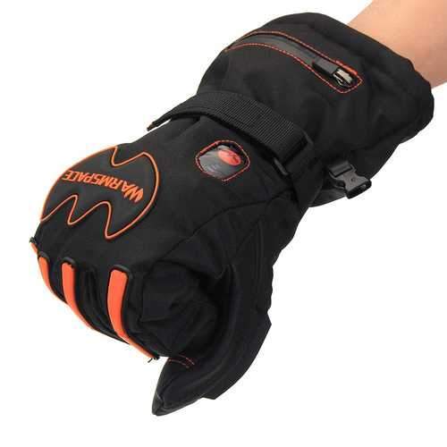 WARMSPACE Touchscreen  Temperature Adjustment 2x 5600mAh Batterie Winter Cycling Motorcycle Gloves Full Finger