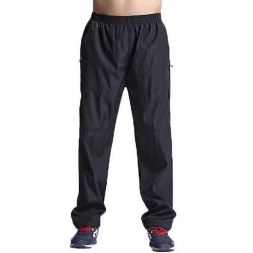 Mens Plush Warmth Leisure Pants Breathable Sports Pants