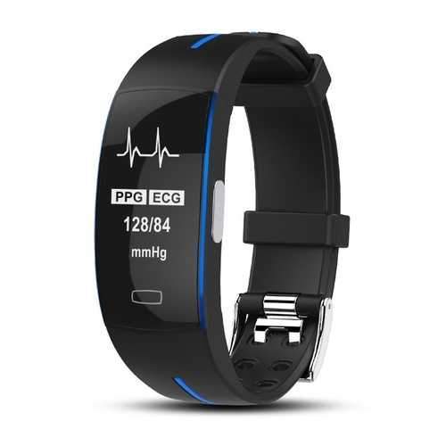 Bakeey P3 ECG+PPG Blood Pressure Heart Rate IP67 waterpoof Pedometer Sports Fitness Smart Bracelet