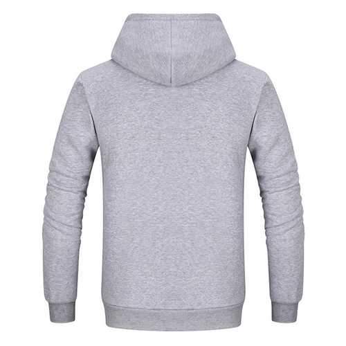 Men's  Casual Solid Color Cotton Hoodies Sweatshirts