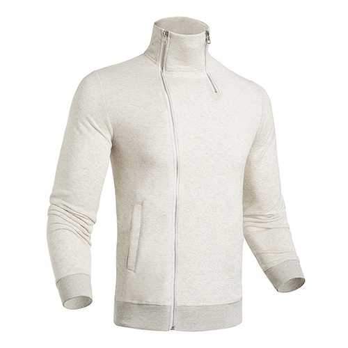 Men's Fashion Double Zipper Stand Collar Sweatshirt