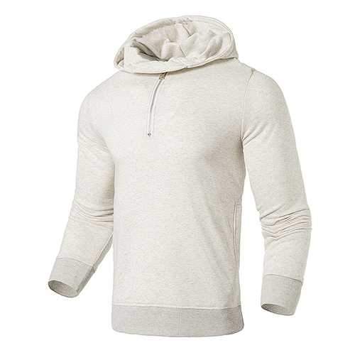 Fashion Mens Half-cardigan Cotton Hoodies