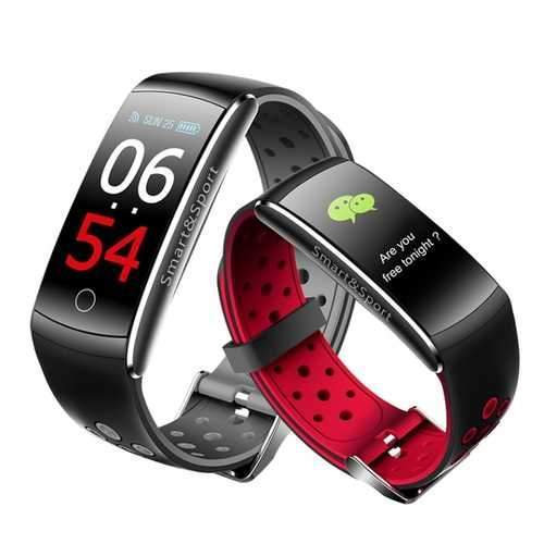 Bakeey Q8S Color Screen IP68 Blood Pressure Heart Rate Monitor Sport bluetooth Smart Wristband