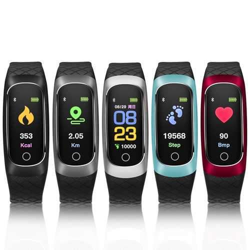 Bakeey 0.96 inch Heart Rate Blood Pressure Sport bluetooth Smart Wristband for Mobile Phone