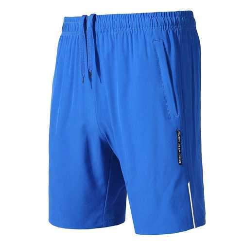 Men's Zipper Pocket Sports Casual Shorts