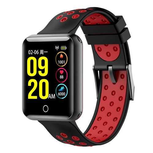 Bakeey Q18 1.54 inch Color Screen IP68 Waterproof Heart Rate Blood Presure Monitor Smart Wristband